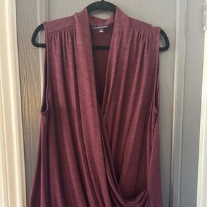 41 Hawthorne maroon drapey tank